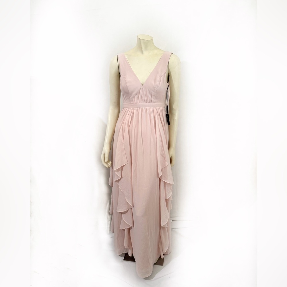 Lulus Sleeveless Ruffled Maxi Dress Size XS - Picture 3 of 10